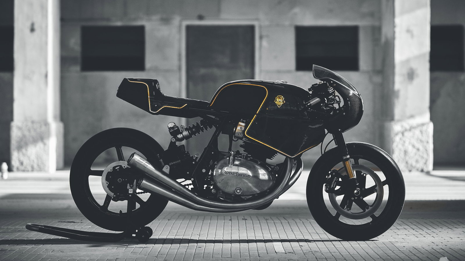 A customised Royal Enfield